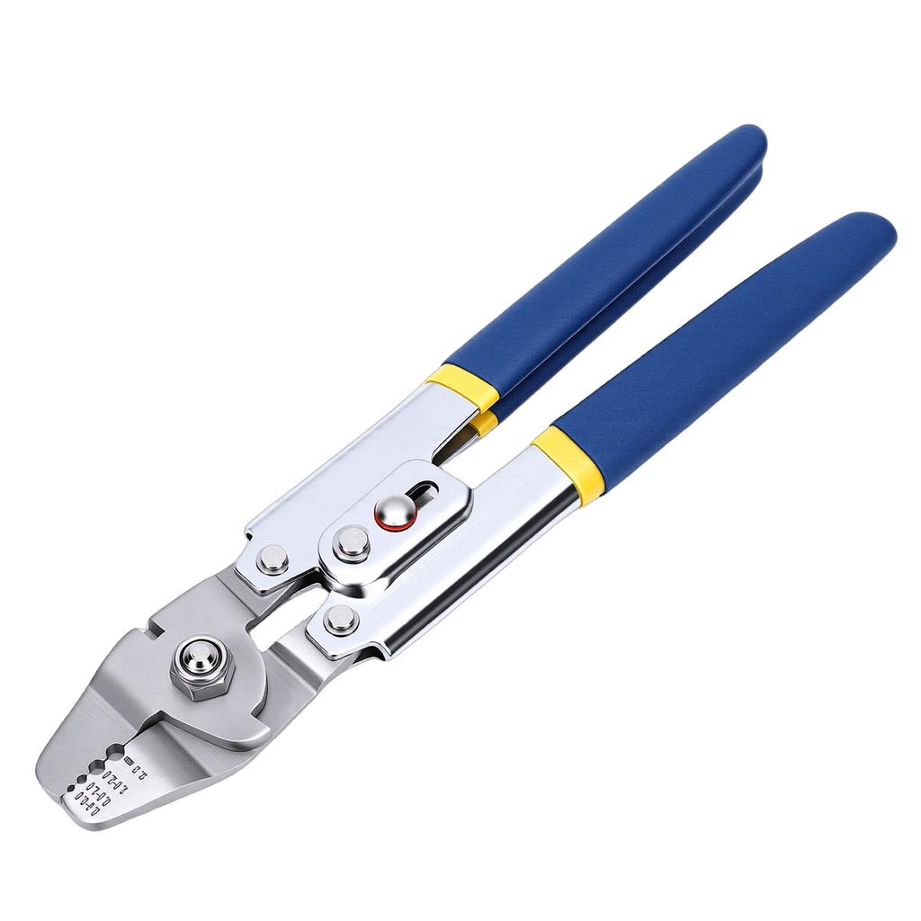 Drahtseil Crimpzange 10 Zoll Drahtseil Crimper Schneider mit 300 Stück Aluminium-Schleifenhülse