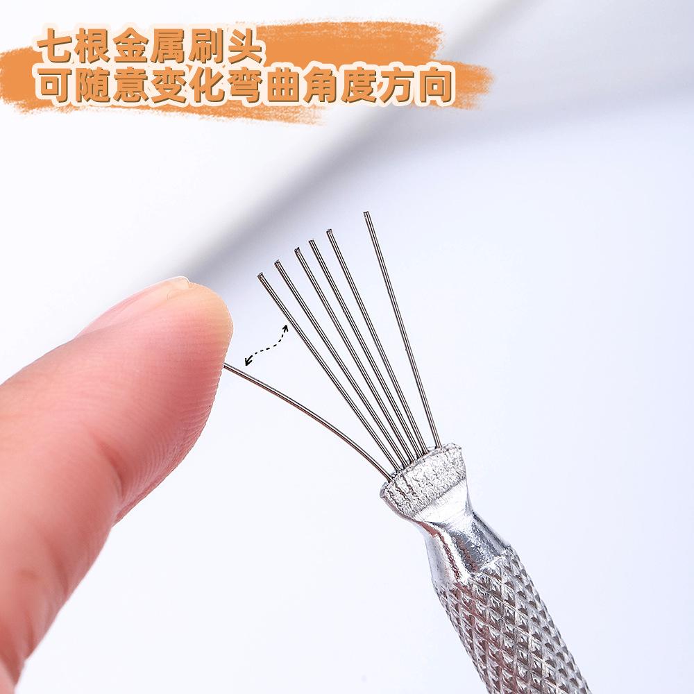 Nail Art Multi-Function Seven-Needle Pen Texture Brush Auxiliary Modeling Production Wire Drawing Style Diy Nail Art Tool