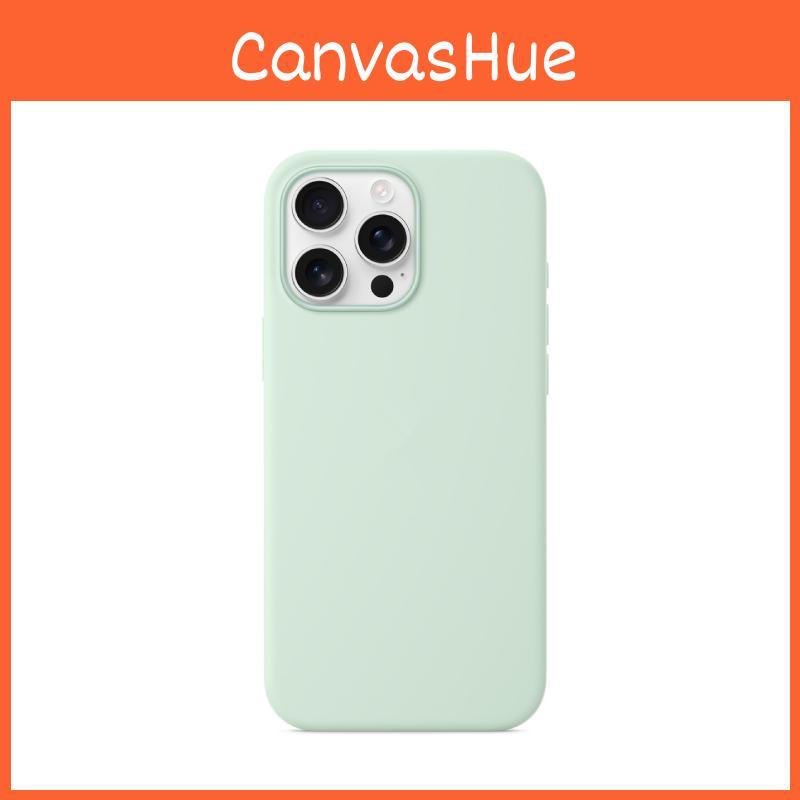 Iphone16 Pro For Solid Color Magnetic Silicone Phone Protective Case With Logo