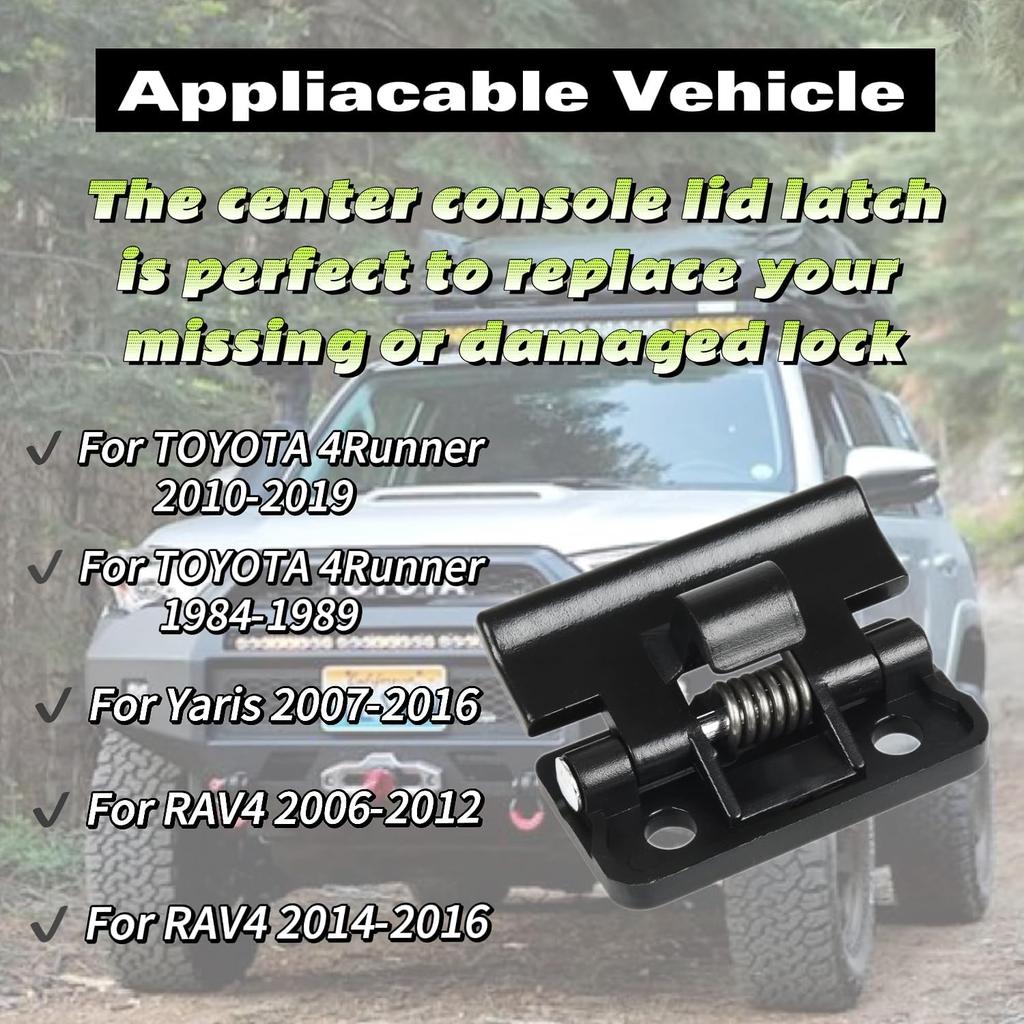 Center Console Lid Latch for Toyota 4Runner Center Console Latch Armrest Cover Lid Latch Replacement 58908-12080