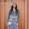 Women's Lace Patchwork Denim Jacket