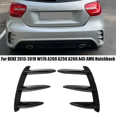 Auto Achterbumper Canards Zijventilatie Spoiler Anti-botsbescherming Voor Mercedes Benz W176 A200 A250 A260 A45 AMG 2013-2018