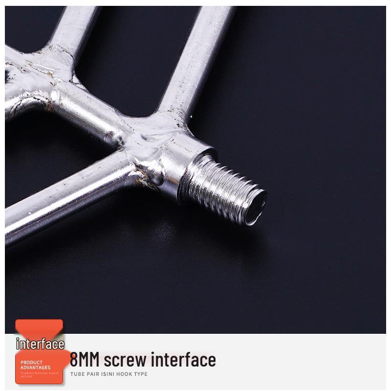 Stainless Steel Multi-functional Barbed Fish Spear Head - Handmade Flat Fork Lantern Design