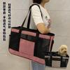Cat Bags Pet Bags Dog Going Out Portable Handbag Cat Transparent Backpack Large Capacity Travel Bag Breathable Pet Schoolbag