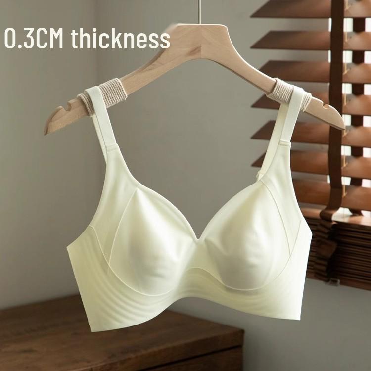10D Fine-Woven Fabric Women's Underwear: Lightweight, Wire-Free, Minimizing Bra for Large Busts.