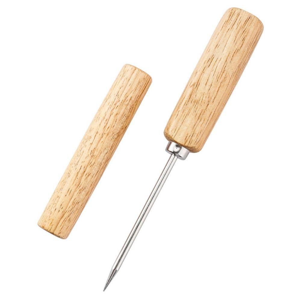 Wooden Handle Ice Crusher Stainless Steel Whiskey Ice Tool Whiskey Ice Tool Ice Shaver Bartender