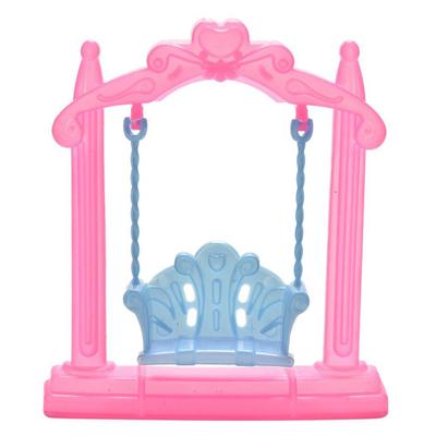 Kids Girls Toy Play House Miniature Swing Dollhouse Furniture Doll Decor Gift