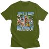 Just A Boy Brainrot Who Love Meme T Shirt for Men 100 Cotton Tshirt Casual Streetwaer Short Sleeve Tee Shirt Clothing Gift