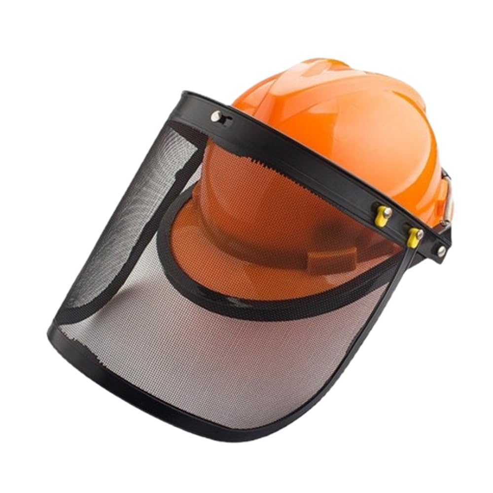 Asdays Osamet Work Forestry Work Helmet with Face Guard for Orange Helmet, Weeding,