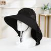 Summer Large Brim Fisherman Caps for Men Women Outdoor Mountaineering Cycling Sunscreen Hats Face Neck Protection Shawl Hats