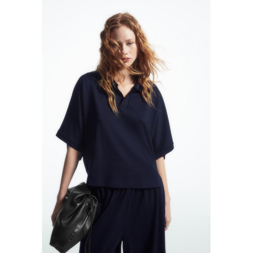 

COS Japan рубашка-поло с открытым воротником