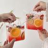 Borsa Portatile Tazza di Vetro Bicchiere da Cocktail Bicchieri da Vino con Cannuccia Tazza Creativa per Tè alla Frutta e Succhi Bicchiere da Vino alla Frutta Divertente per Festa