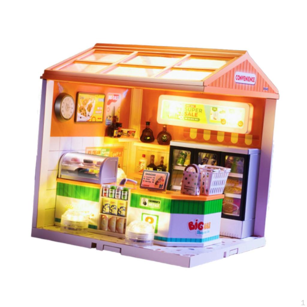 Craft Doll Houses with Furniture Tiny House Diorama for Teens And Kids