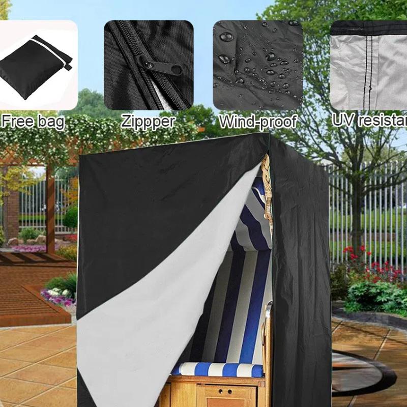 Outdoor Beach Chairs Furniture Covers, Courtyard Dust Covers 210 Oxford Cloth Multi-color Waterproof Covers Sunscreen Covers