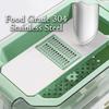 Vegetable Chopper Stainless Steel, 9in1 Mandoline Slicer with Adjustable Thickness for Kitchen
