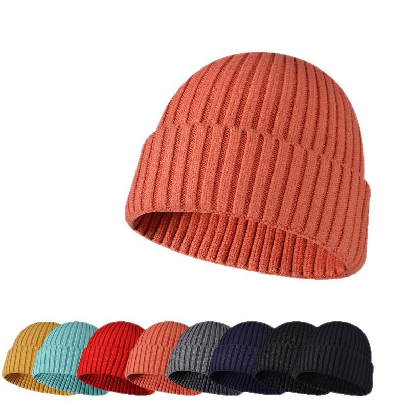 Men's and Women's Thickened Knitted Hat Outdoor Casual Hat Warm Hat Skiing Cold Hat