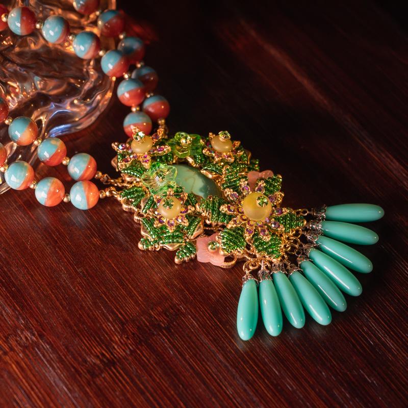 

Чисто ручная филигранная работа, плетеное колье, темпераментные женщины