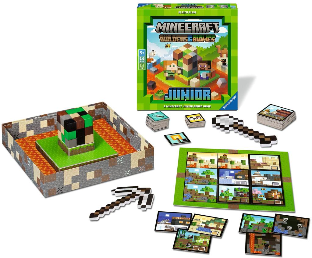 Ravensburger Builders Biomes Junior 24750 9 Возраст от 5 лет и старше Minecraft и [Настольная игра/Minecraft]