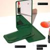 Mini Makeup Mirror with Comb Solid Color Folding Compact Pocket Mirror Comb Mirror Set  Beauty Tool