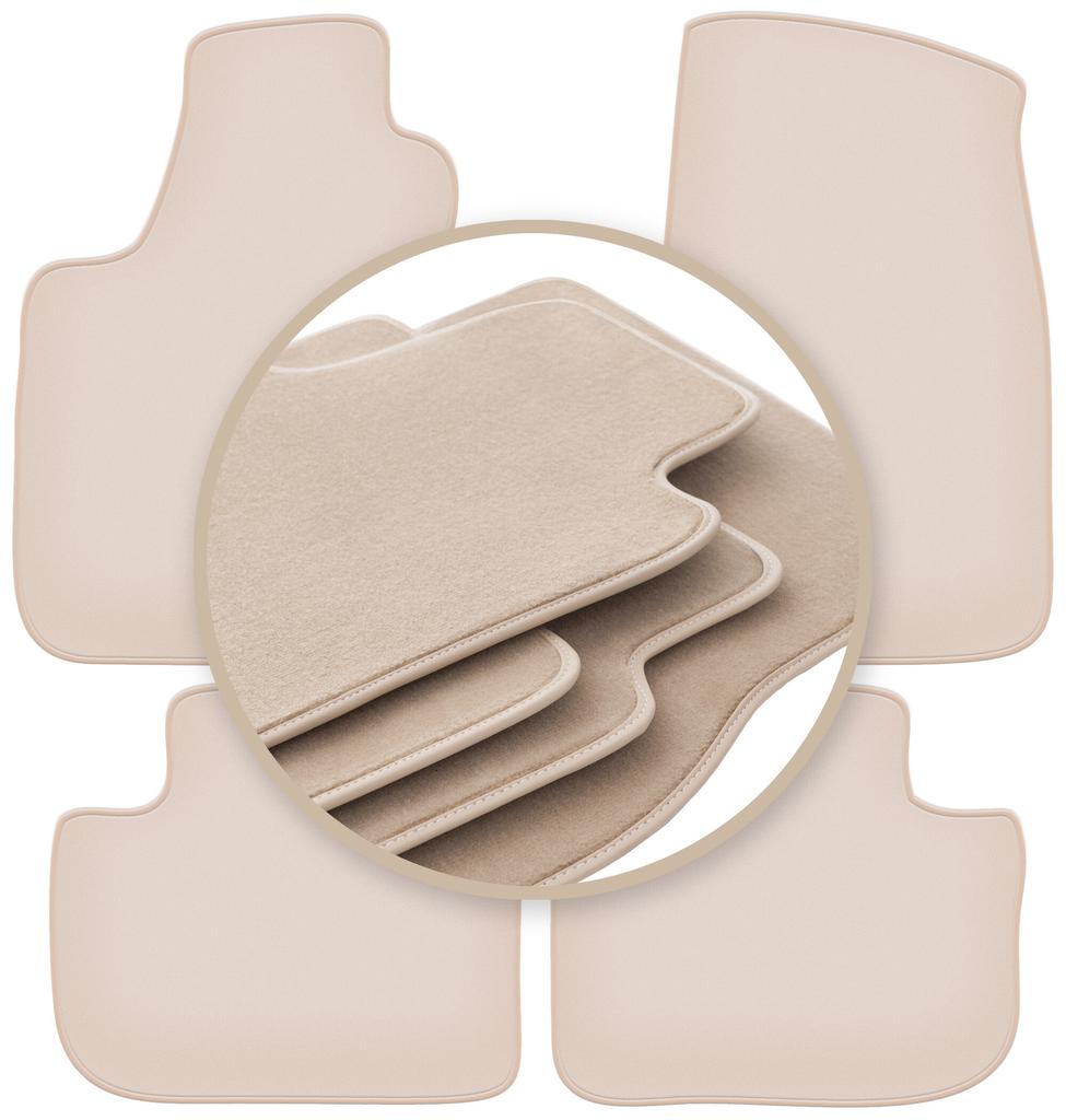 PREMIUM beige Fußmatten für: Chrysler 300C Limousine, Kombi, Touring 2004-2010