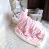 Toamnă și iarnă Pijamale călduroase șal pentru animale de companie Plus flanel îngroșat de catifea Pătură pentru pisici Pătură pentru câini mici Cuvernă pentru câini