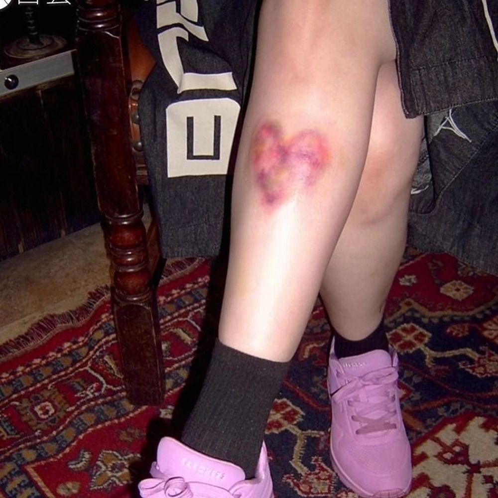 1/4Pcs Realistic Wound Bruising Temporary Tattoos 3D Scar Tattoo Sticker Special FX