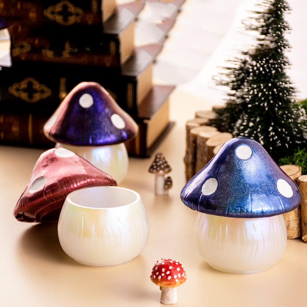 Multi-function Mushroom Storage Boxes Display Epoxy Resin Silicone Molds Making For DIY Aromatherapy Gypsum Mushroom Drip