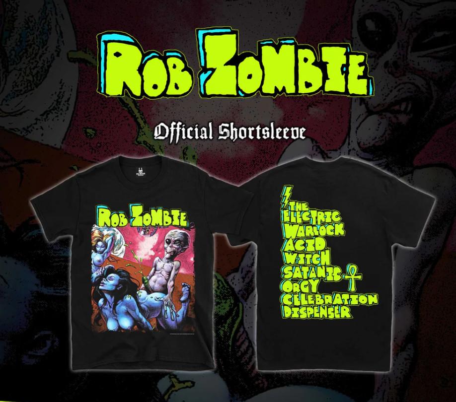 Rob Zombie Unisex Shortsleeve Tee – Well Everybody’s… U.F.O. Iconic Album Artwo Unisex T-Shirt S