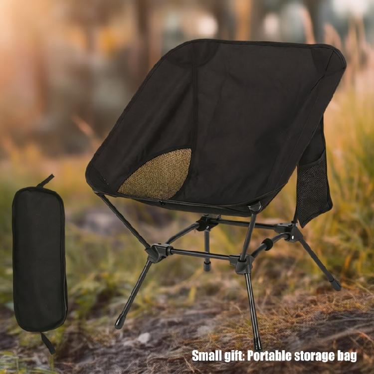 Portable Iron Frame Camping Chair Folding Design Small Foldable Seat Suitable for Fishing Picnics Outdoor Activity