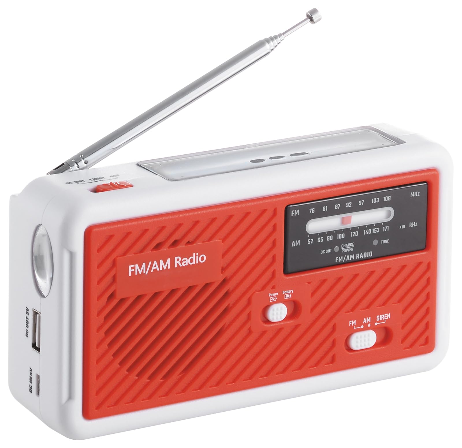 

Tamahashi Elet Multi-Function Stamina Radio Light, Red, ET-21R