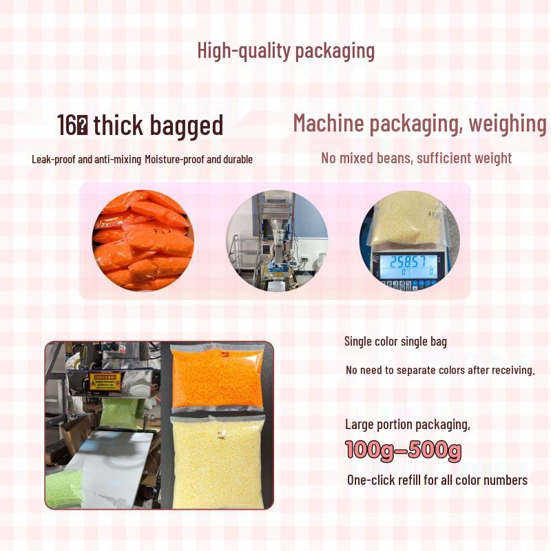 250g/500g Macaron Perler Beads - 221 Color Options, 2.6mm Fusion Beads for Crafting