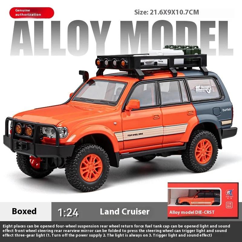 1/24 Scale Toyota LC80 Off-road Vehicle Alloy Car Model Diecast Toy Ornament Gift Souvenir Collectible