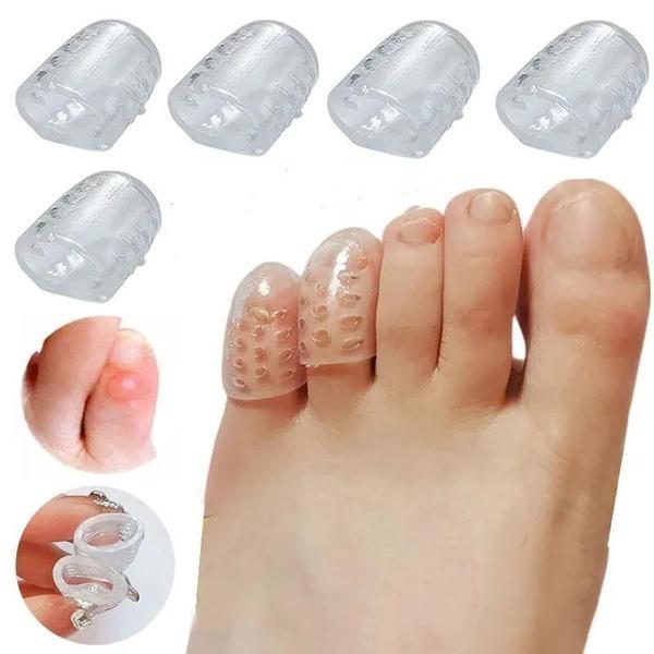 20/10PCs Toe Protector Soft Silicone Breathable Foot Corns Blisters Toe Cap Cover Foot Care Tool Anti-Friction Toe Separators