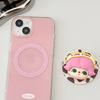 3D Cartoon Doll Magnetic Phone Stand with Strong Suction for MagSafe Phones - Desktop Accessory for Men & Women.