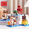 Linkgo Building Blocks di Connessione Uno Luffy Chopper Piece Boa Franky Zoro Nami Robin Jinbei Brook Modello 3D Giocattolo con Mini Mattoncini
