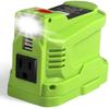 Menič napätia pre batériu Ryobi 18V ONE+, 150W prenosná nabíjačka pre stanicu na nabíjanie batérií Ryobi, napájací zdroj, DC 18V na AC 110 s AC/USB portom DIY