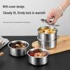304 Stainless Steel Steaming Bowl with Lid