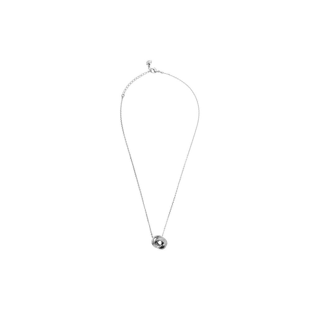 Swarovski Hyperbola Interlocking Circles Rhodium-Plated Necklace Women necklace Silver 5646724