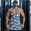 Men’s Gym Clothes New Arrival Summer Breathable Mesh Quick-drying Sleeveless T-Shirt Bodybuilding Printed Tank Top