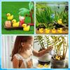 100/200 Pcs Mini Resin Ducks Bulk Tiny Ducks Set for Potted Miniature Decoration Garden Dollhouse Cake Decoration DIY Party Toys