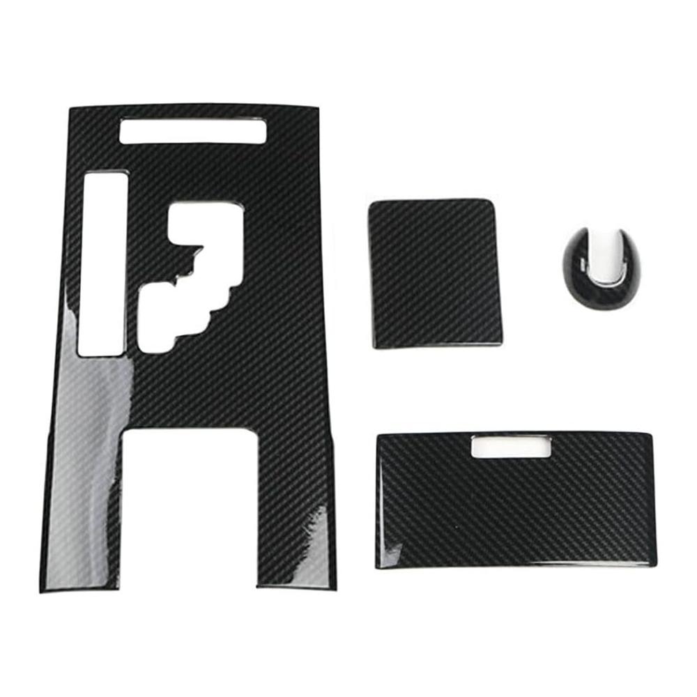 4Pcs Interior Gear Shift Cover Carbon Fiber Look Trim For Lexus IS250 IS350 2006-2012