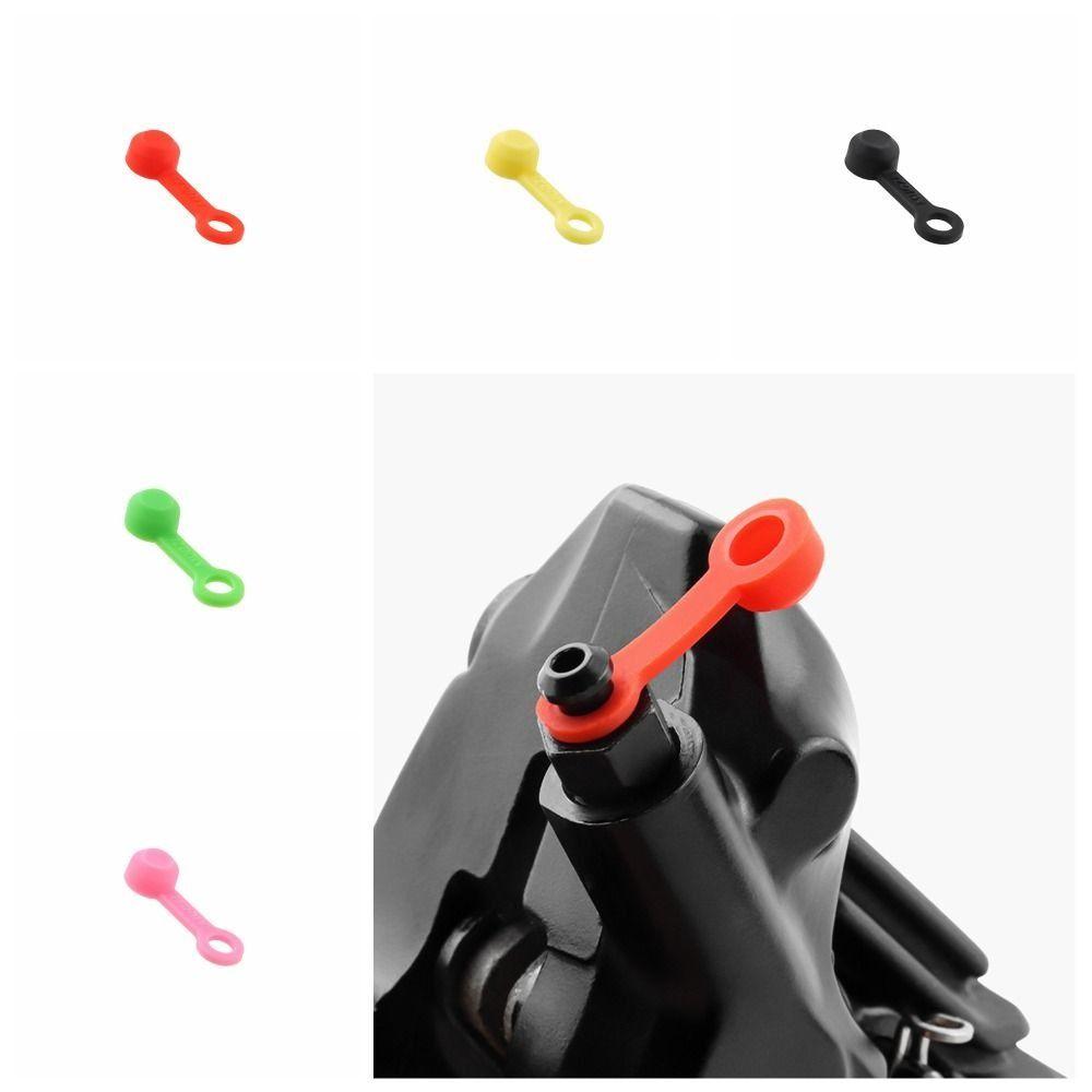 10pcs Caliper Cover Bike Bleed Nipple Cover Solid Color Oil Nipple Dust Cap  Bicycle Valve