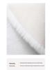 Faux Rabbit Fur Cloud Rug - Cozy Winter Floor Mat for Bedroom, Living Room, and Bay Window Areas.