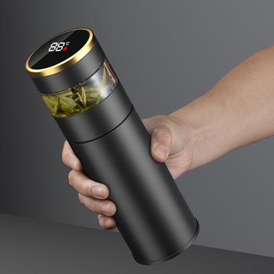 Cești Inteligente din oțel inoxidabil 304 cu vid pentru temperatură cu display LED ceai cu despărțitor de sticlă Sticla de ceai și apă