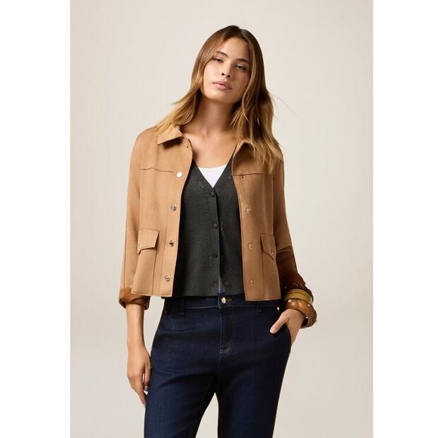 Куртка из искусственной кожи Oltre R358R002239N002 EU 40