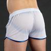 Breathable Short Pants Drawstring Design Polyester Quick Drying Adjustable Men Summer Mesh Pants for Daily Wear