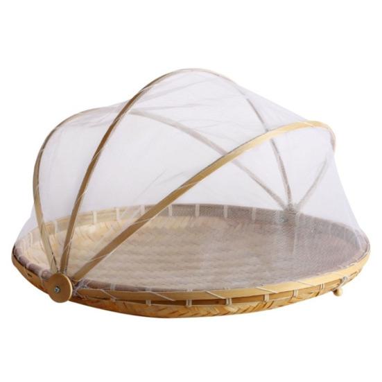Picnic Basket with Cover Large Capacity Multifunctional Hand-Woven Storage Basket Outdoor Supplies