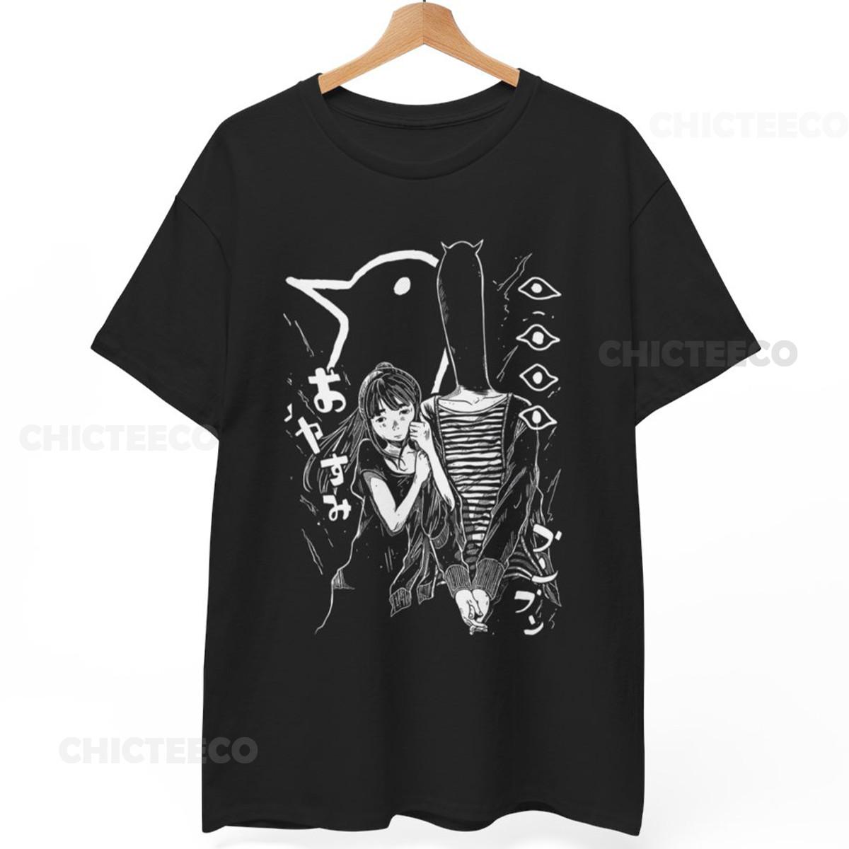 Футболка Oyasumi Goodnight Punpun Айко Танака Манга Инио Асано Унисекс XXL