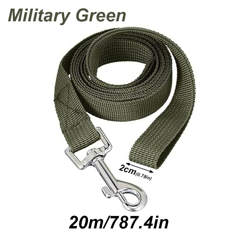 20m Long Rope Polypropylene Pet Small Big Dog Walking Solid Color Pet Leash Traction Rope Strong Polypropylene Fiber Leashes
