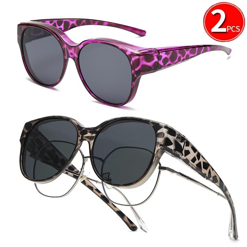 Passer over Oversized Solbriller Mote Runde Solbriller Perfekt Daglig Bruk Bærbar Menn Kvinner Kjørebriller